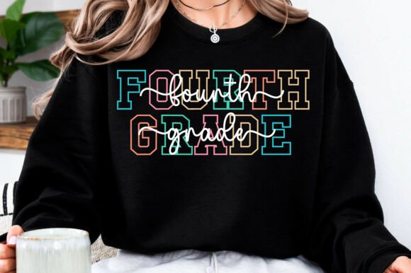 Fourth Grade SVG Teacher Shirt Design: A Practical Graphic for Local Branding