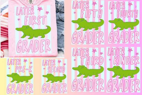 Later Gator SVG Bundle, School Shirt PNG