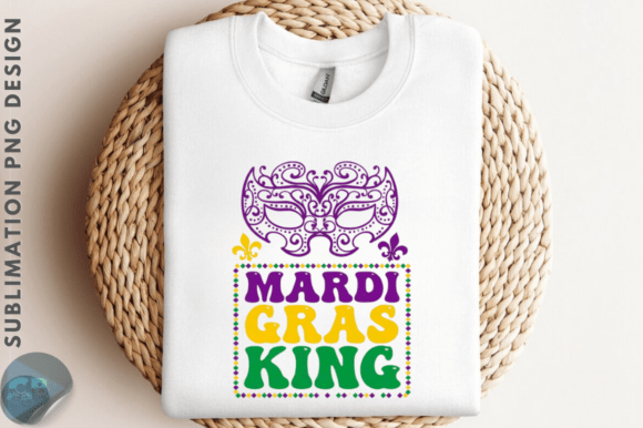 Mardi Gras King Sublimation Graphics
