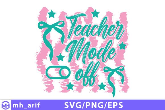 Summer Funny Teacher Mode SVG Design