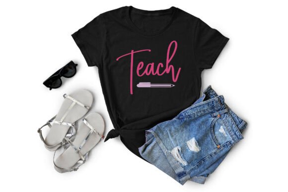 Teach SVG PNG Teacher T-shirt Designs