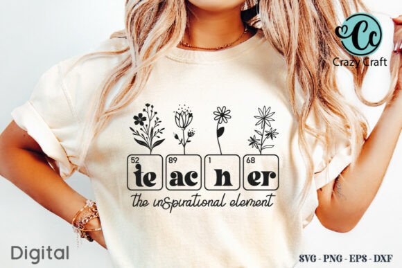 Teacher Chemical Element Symbols: A Versatile Graphic Design Asset for T-Shirt Designs