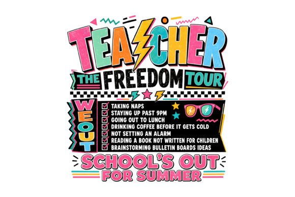 Teacher Freedom Tour SVG Graphics for T-Shirt Designs