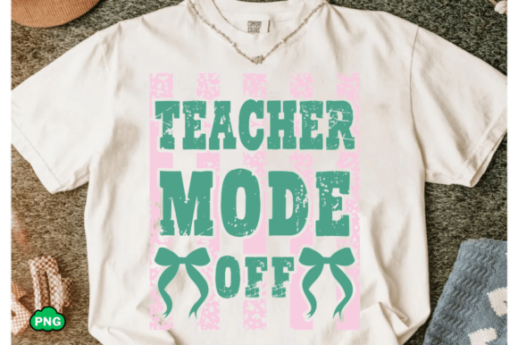 Teacher Mode off Svg, Striped Last Day Graphics
