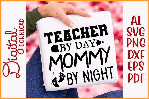 Teacher Mommy Life SVG Design, School Graphics