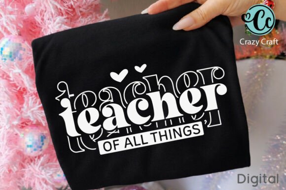 Teacher of All Things, Funny Teacher: A Playful Graphic Design Asset for Local Business Branding
