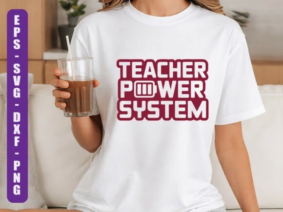 Teacher Power System SVG Design Graphics