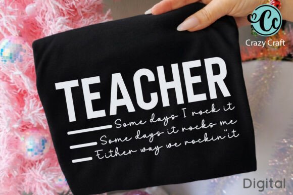 Teacher Some Days Rock: A Playful Graphic for Local Business Branding
