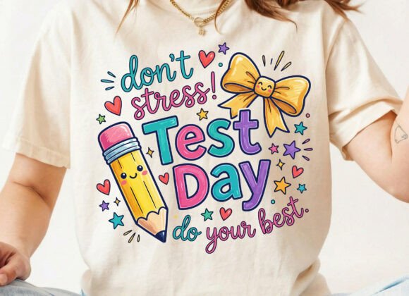 Test Day Motivational School Art PNG SVG